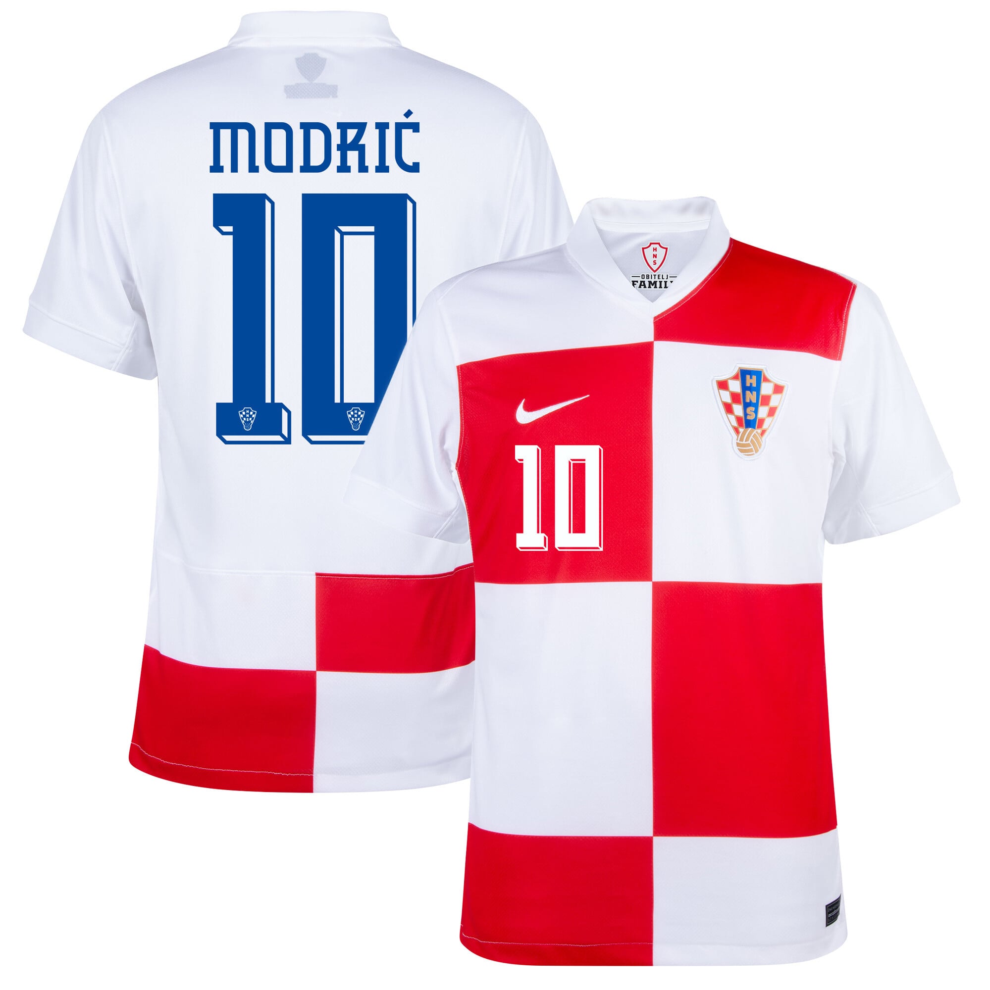Croatia Home Modrić 10 Fan Jersey Shirt 2024-2025 (Official Printing) - Image 1