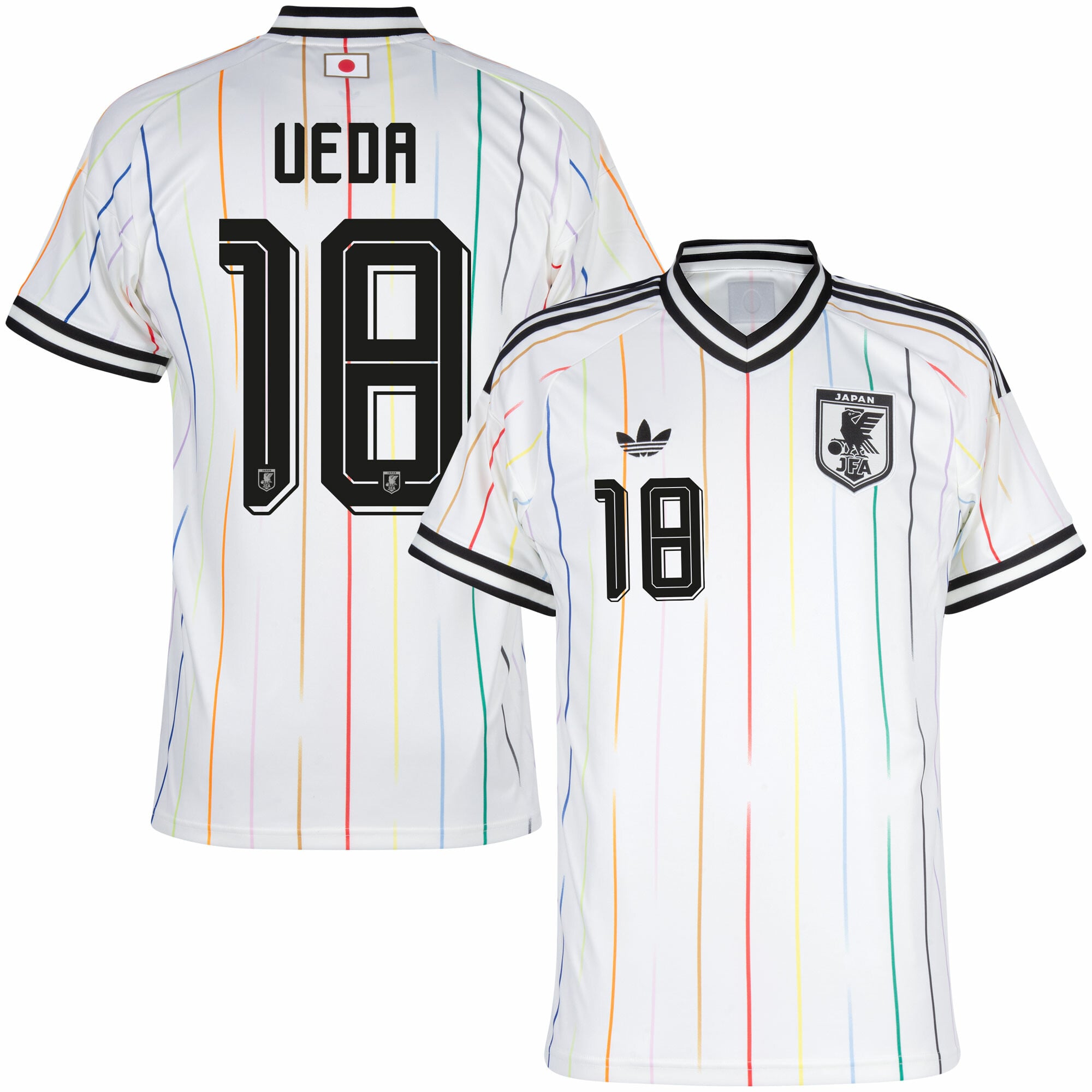 Japan Away Fan Jersey Ueda 18 Shirt 2026-2027 (Official Printing)