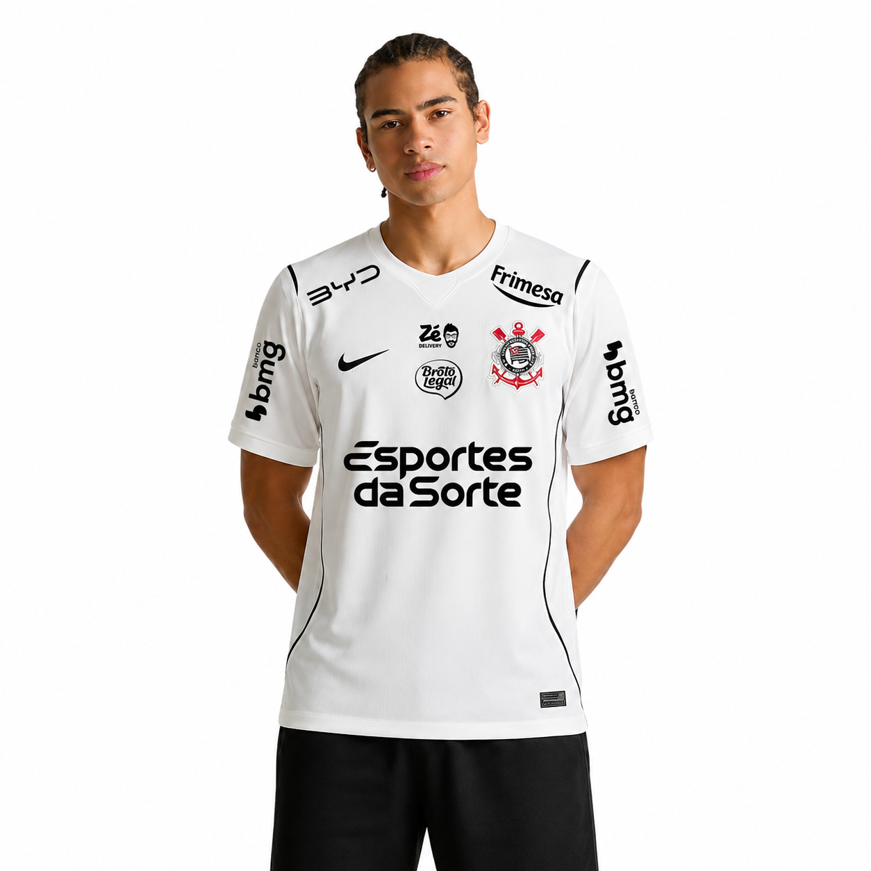 Corinthians Home Fan Jersey 2026-2027 All Sponsors - Image 1