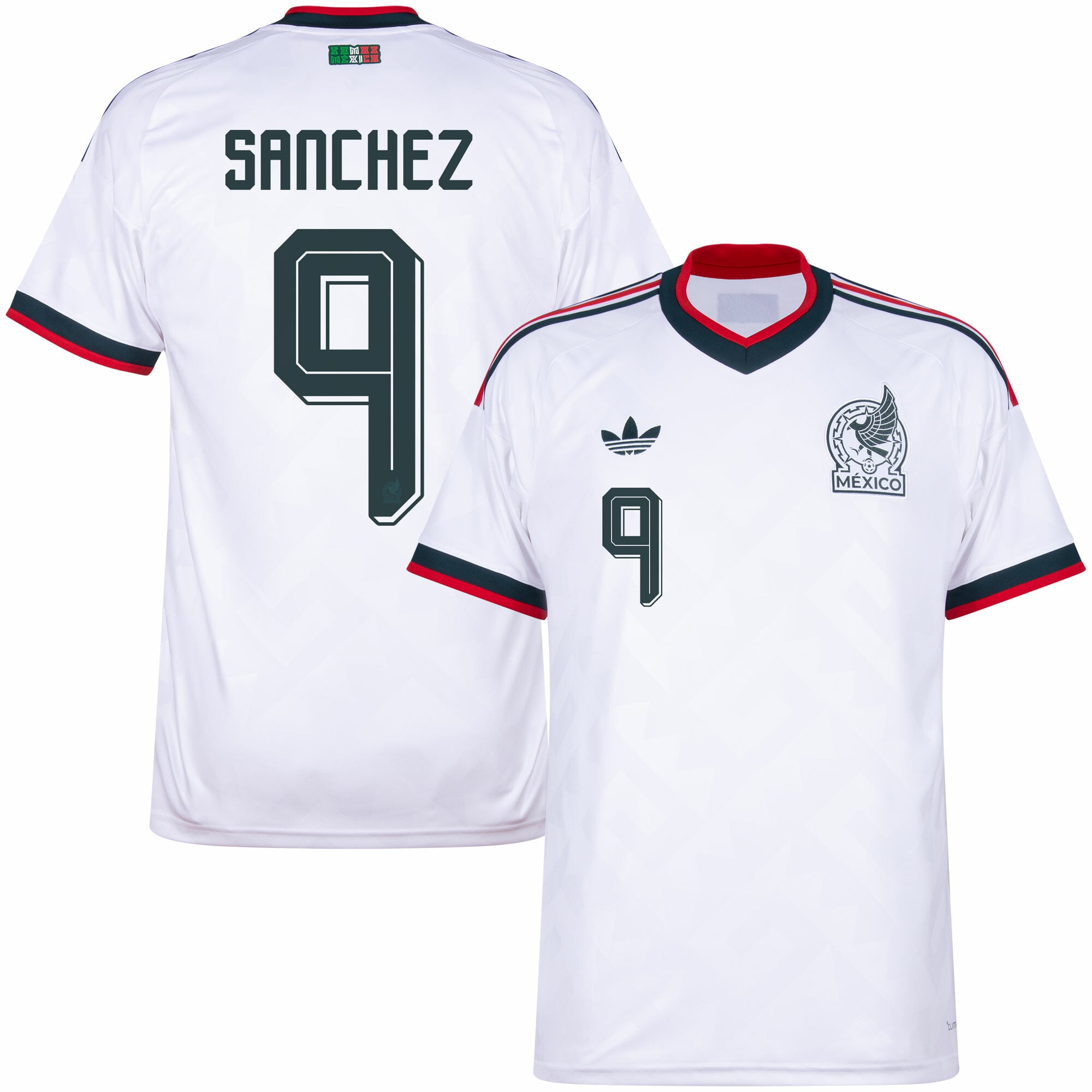 Mexico Away Fan Jersey Sanchez 9 Shirt 2026-2027 (Official Printing) - Image 1