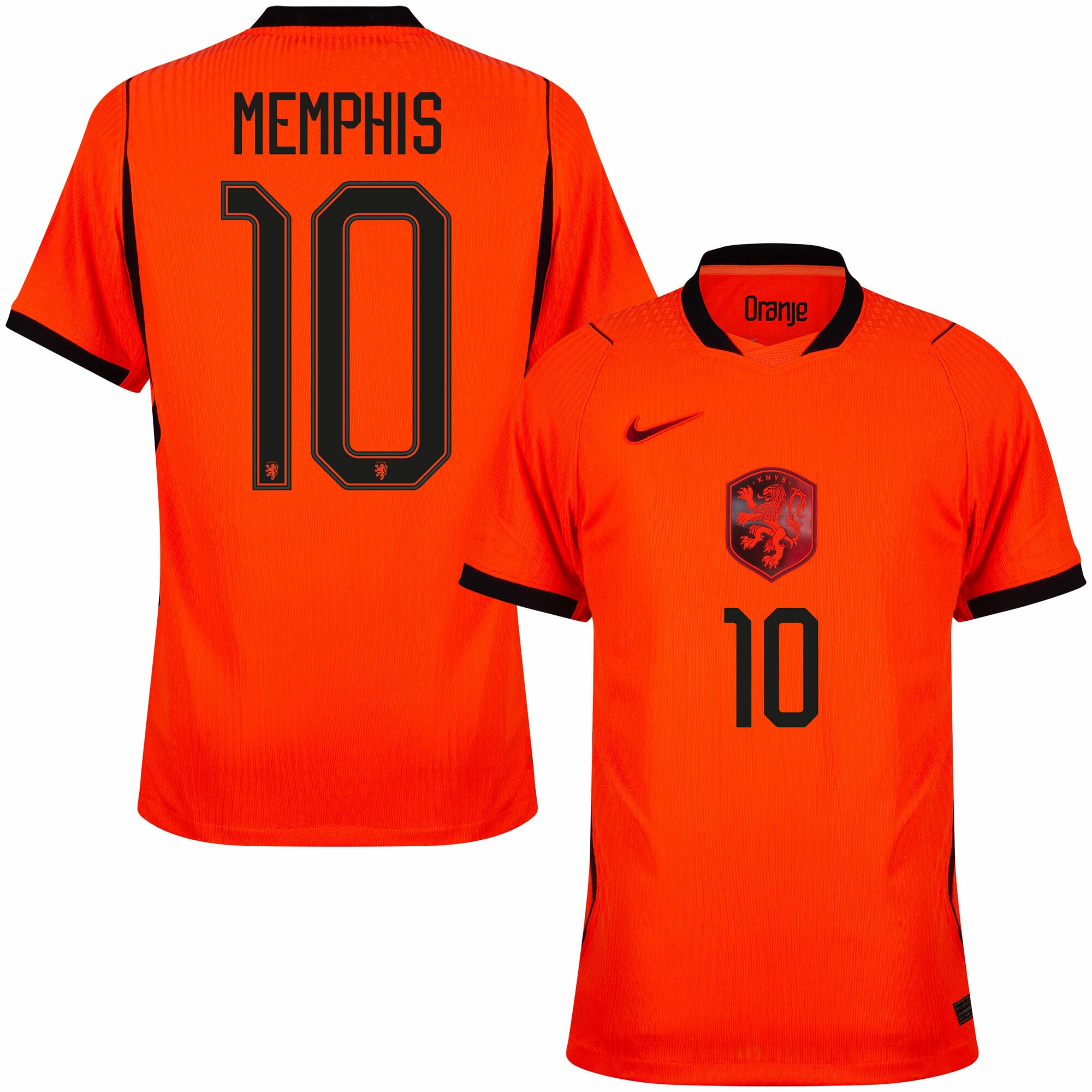Holland Aero-Fit Match Home Fan Jersey Memphis 10 Shirt 2026-2027 (Official Printing) - Image 1