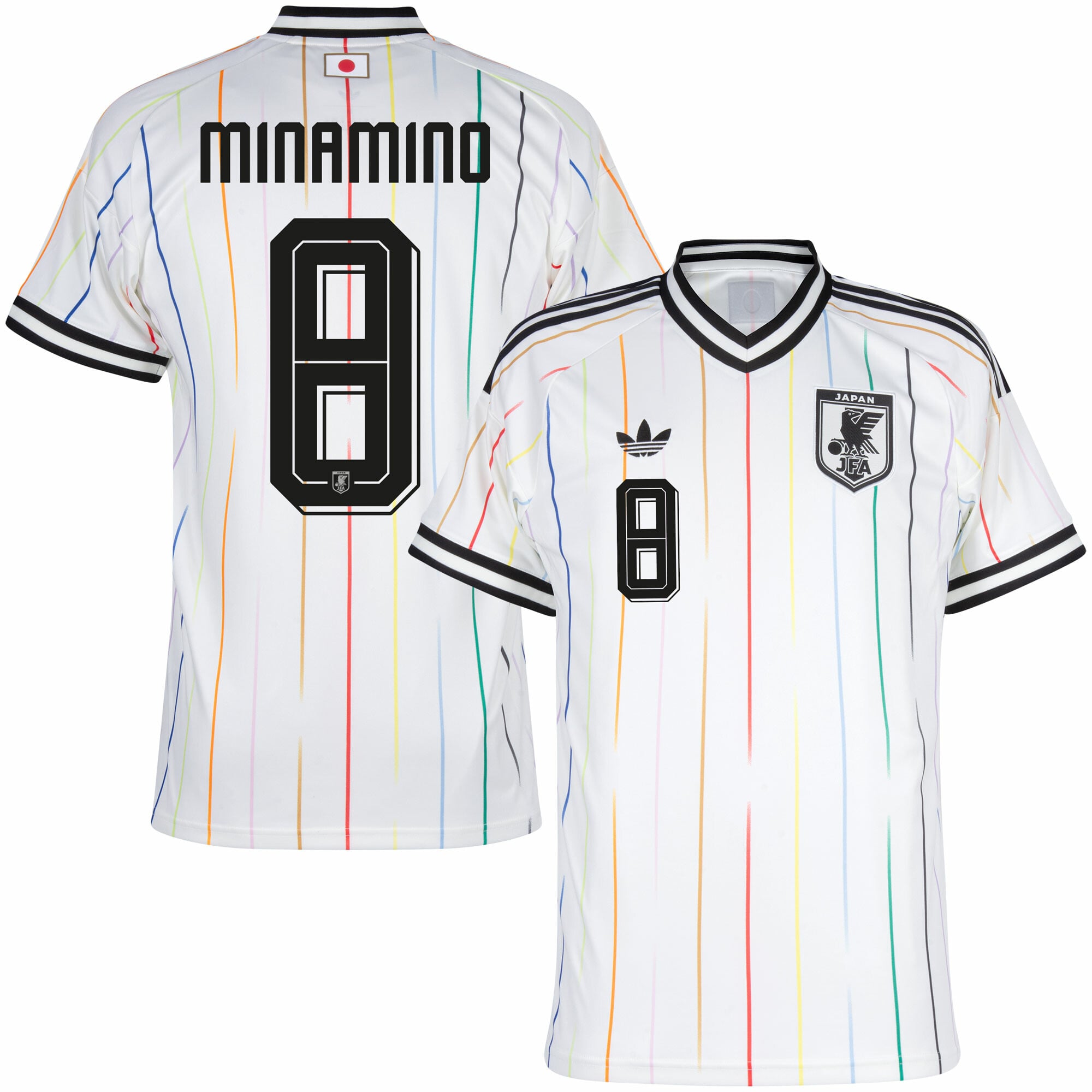 Japan Away Fan Jersey Minamino 8 Shirt 2026-2027 (Official Printing)
