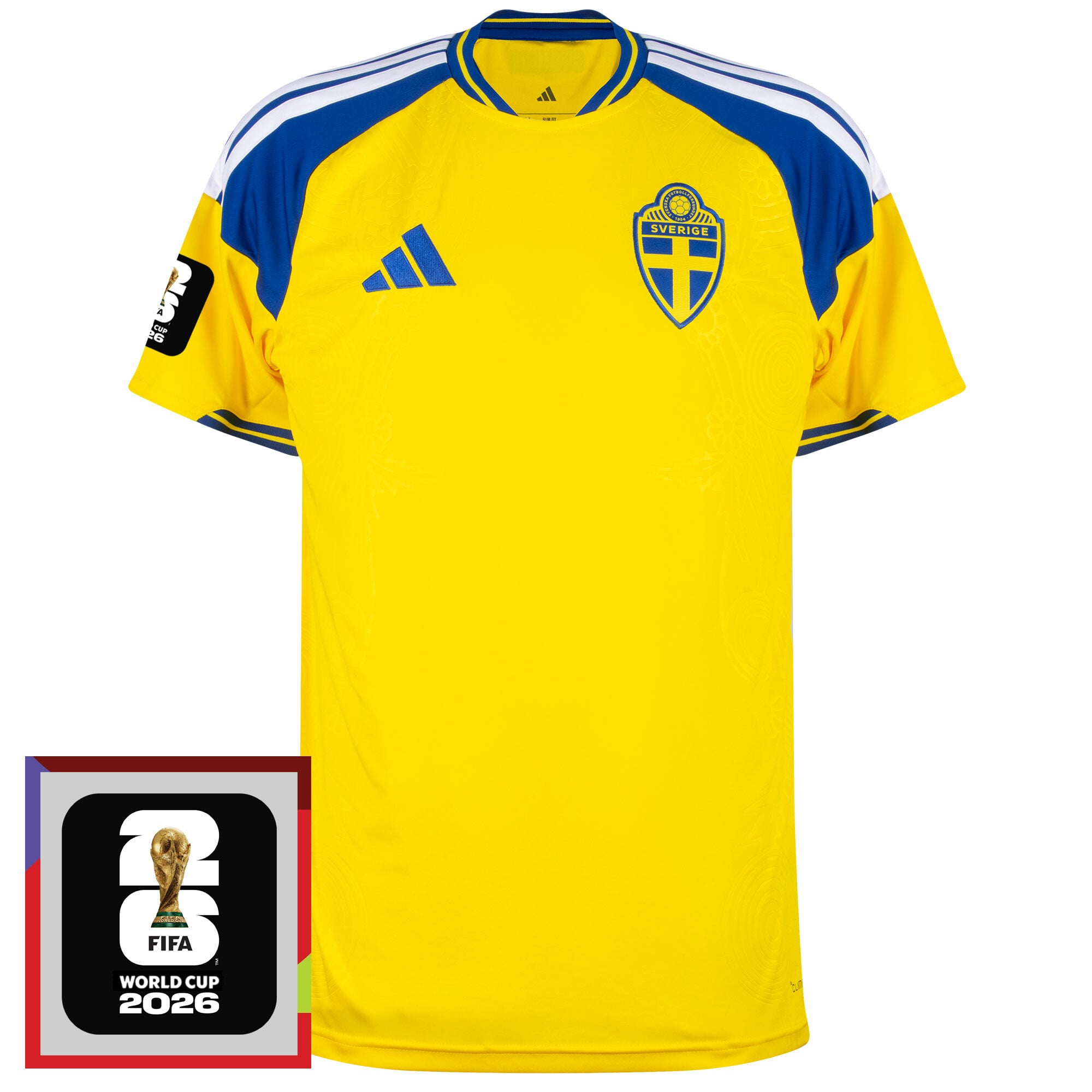 Sweden Home Fan Jersey 2026-2027 World Cup 2026 Patch