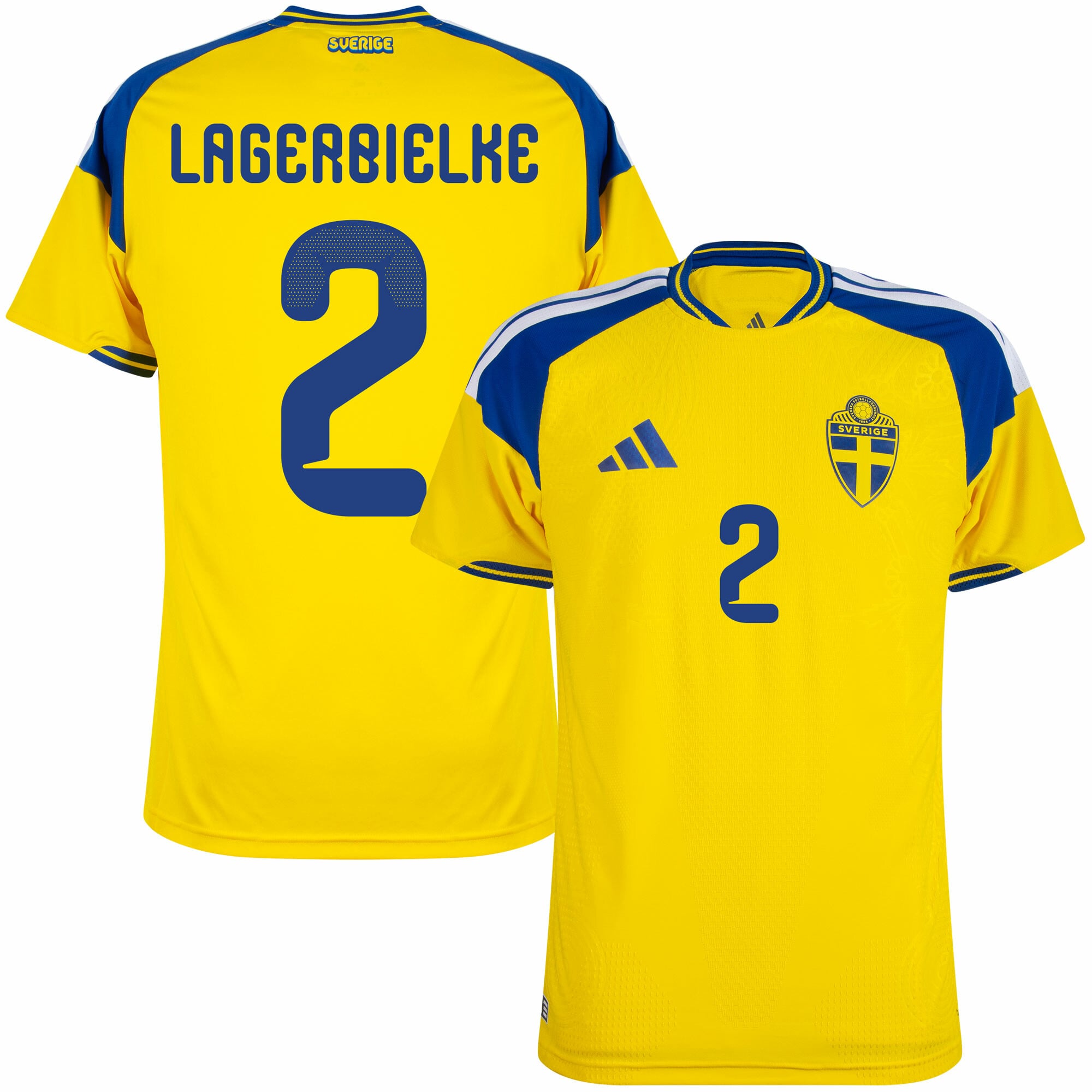 Sweden Home Lagerbielke 2 Fan Jersey 2026-2027 (Official Printing)