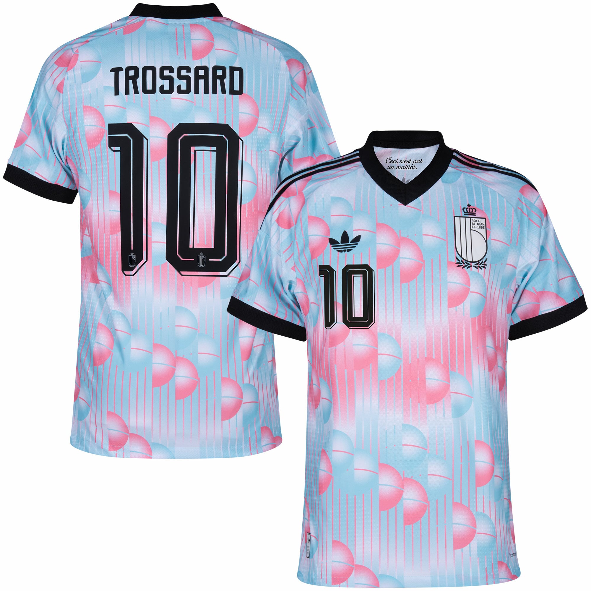Belgium Authentic Player Away Trossard 10 Shirt 2026-2027 (Official Printing)