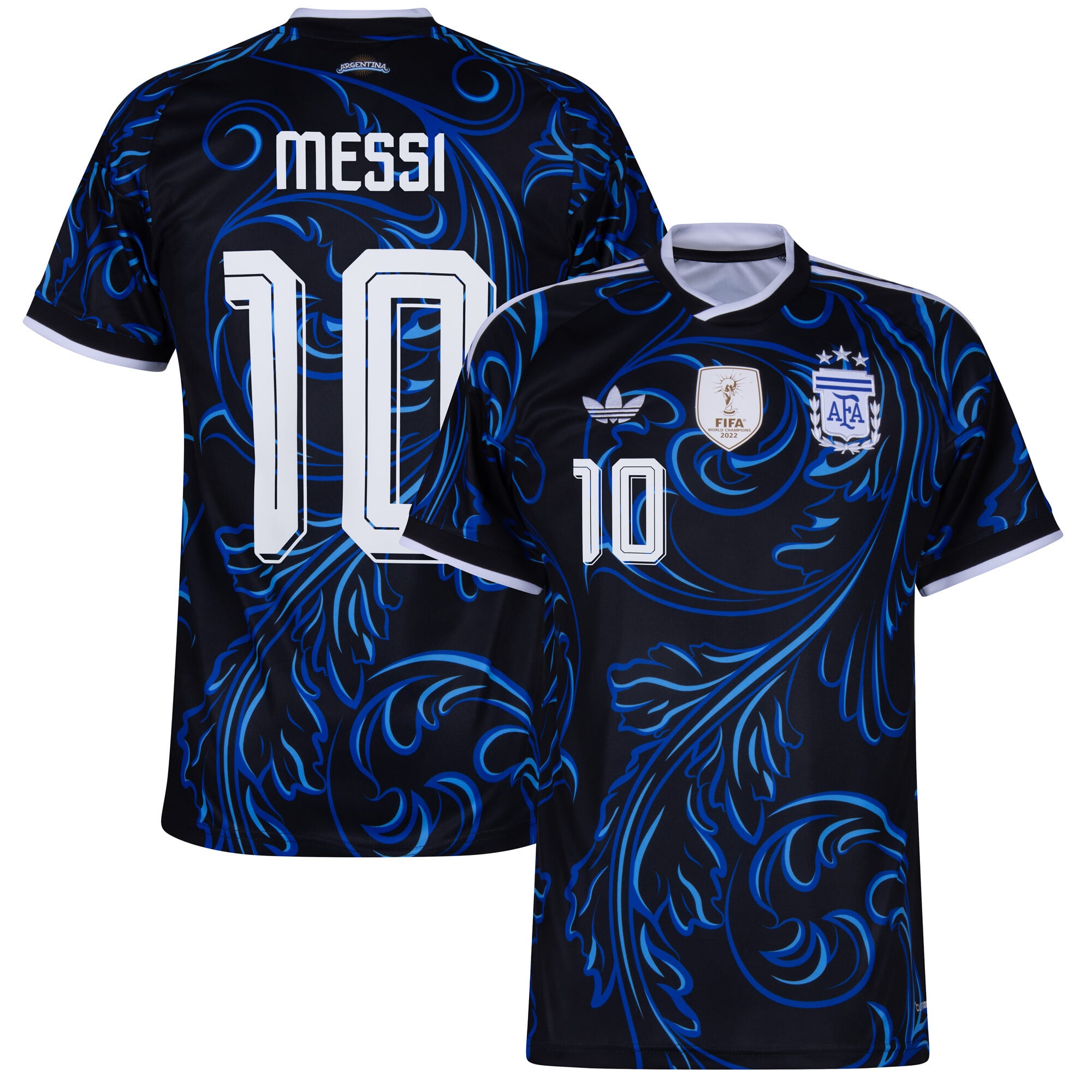 Argentina Away Fan Jersey Messi 10 Shirt 2026-2027 (Official Printing)