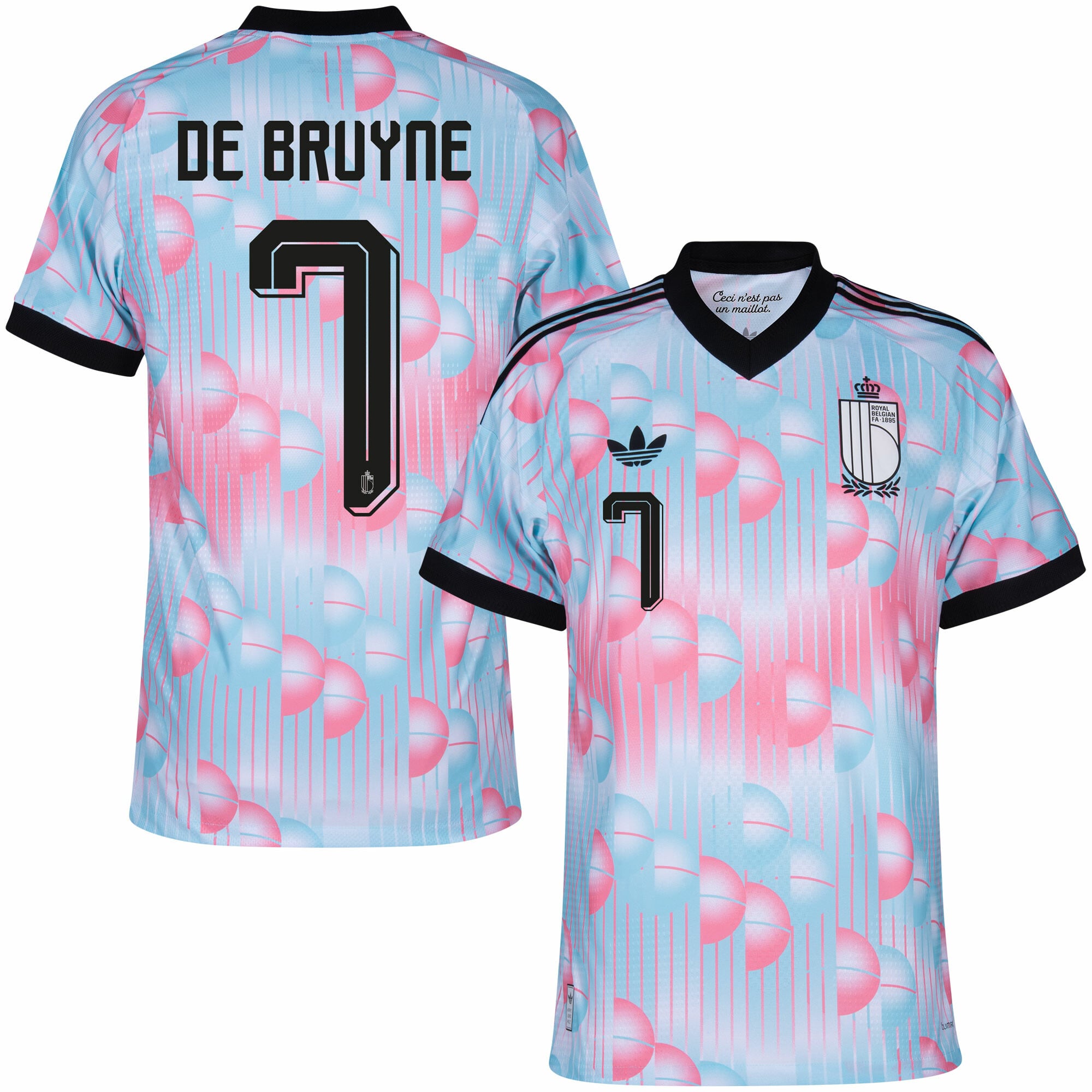 Belgium Authentic Player Away De Bruyne 7 Shirt 2026-2027 (Official Printing)