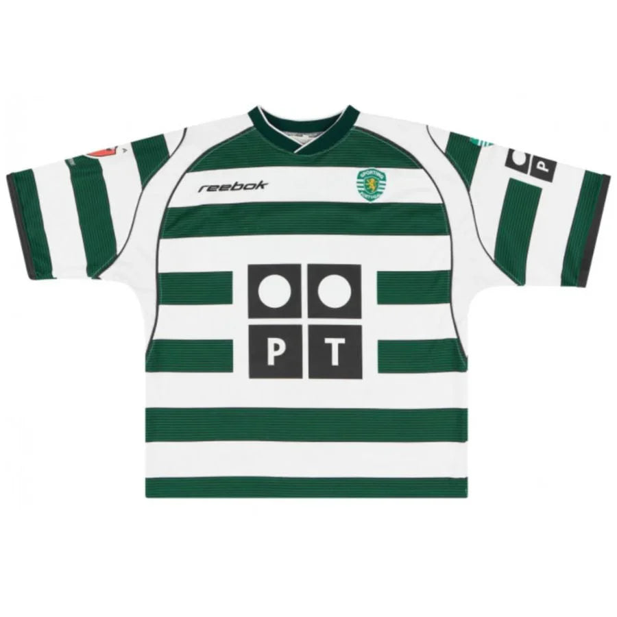 Sporting Home Retro Jersey 2002/03 - Image 1