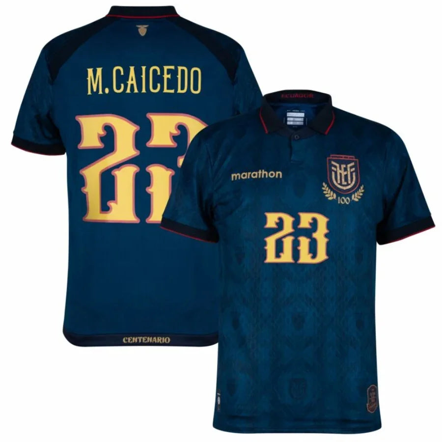 Ecuador M. Caicedo 23 Away Fan Jersey 2024/25 - Image 1