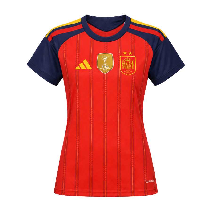 Spain Jersey Women’s Home 2026 World Cup Patch