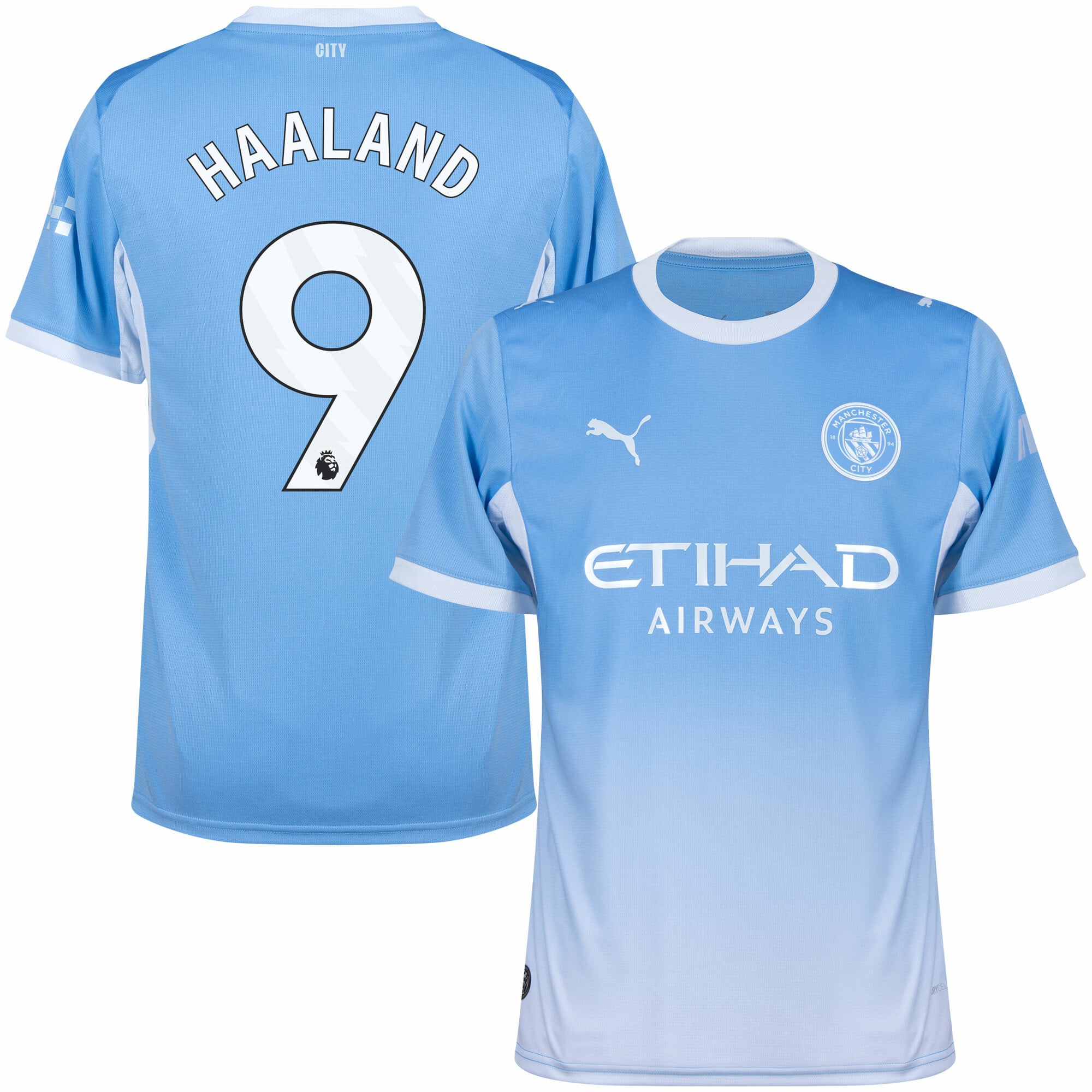 Manchester City Home Haaland 9 Fan Jersey 2026-2027 (Official Printing Premier League)