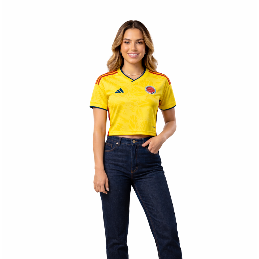 Colombia Home Cropped Jersey Women’s World Cup 2026