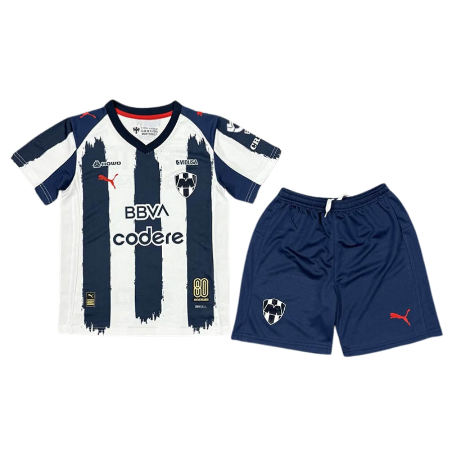 Kids Kit Monterrey Home Fan Jersey 2025/26 - Image 1