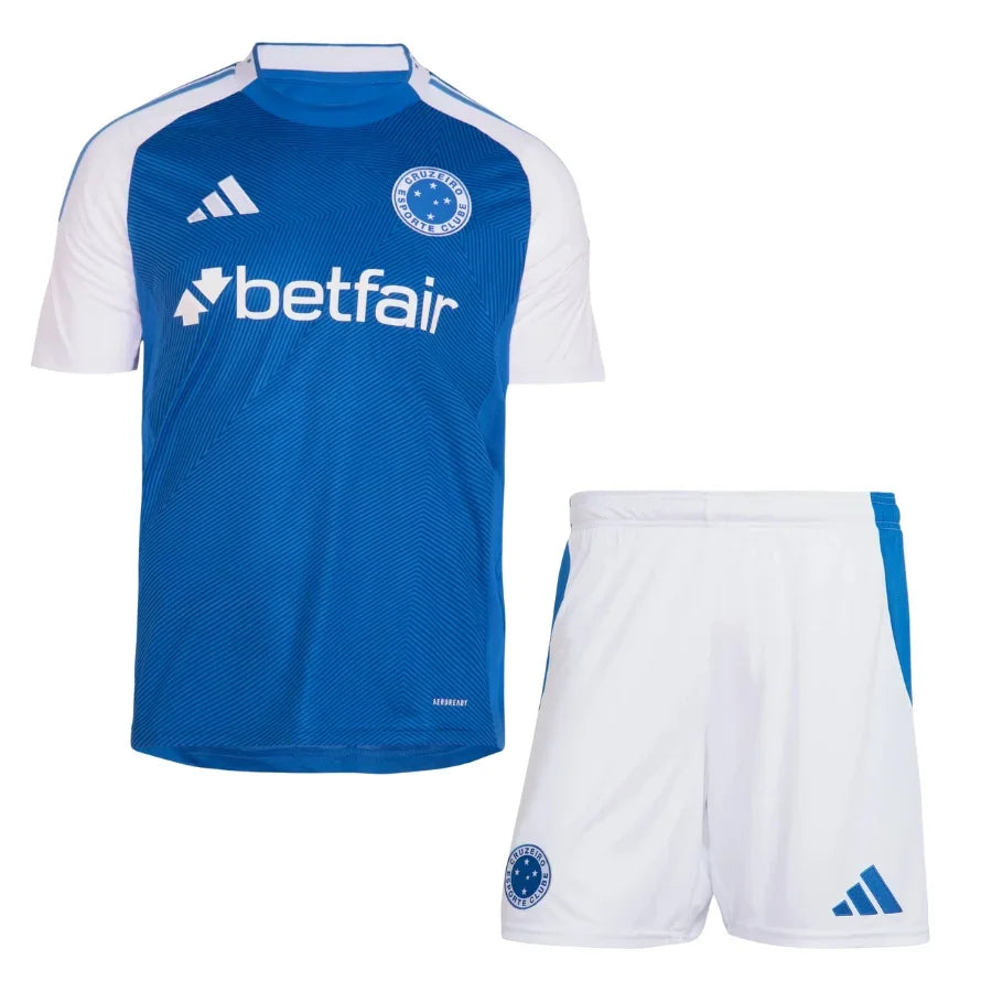 Kids Kit Cruzeiro Home Fan Jersey 2025/26