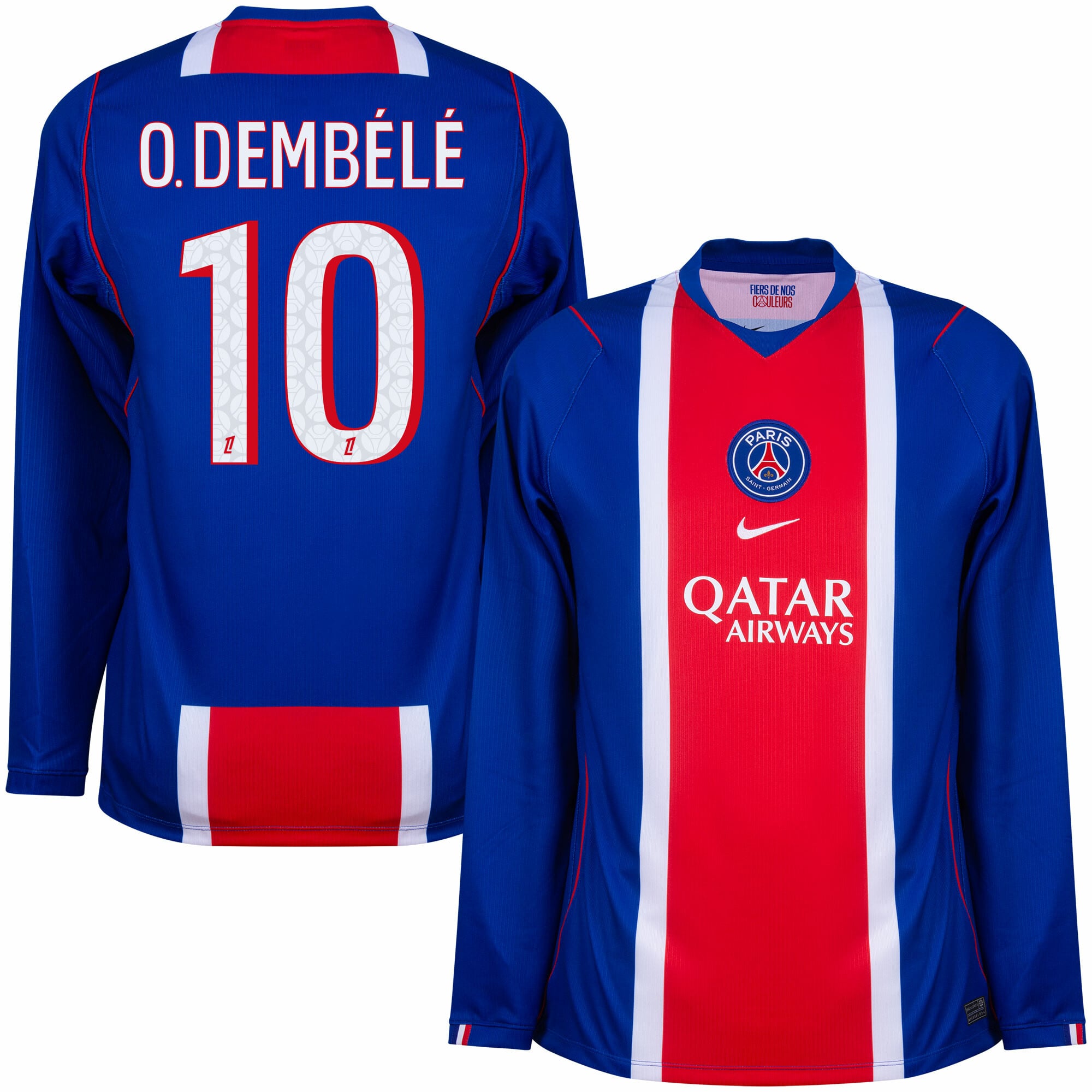 PSG Paris Saint Germain Home O.Dembélé 10 L/S Fan Jersey 2026-2027 - Image 1