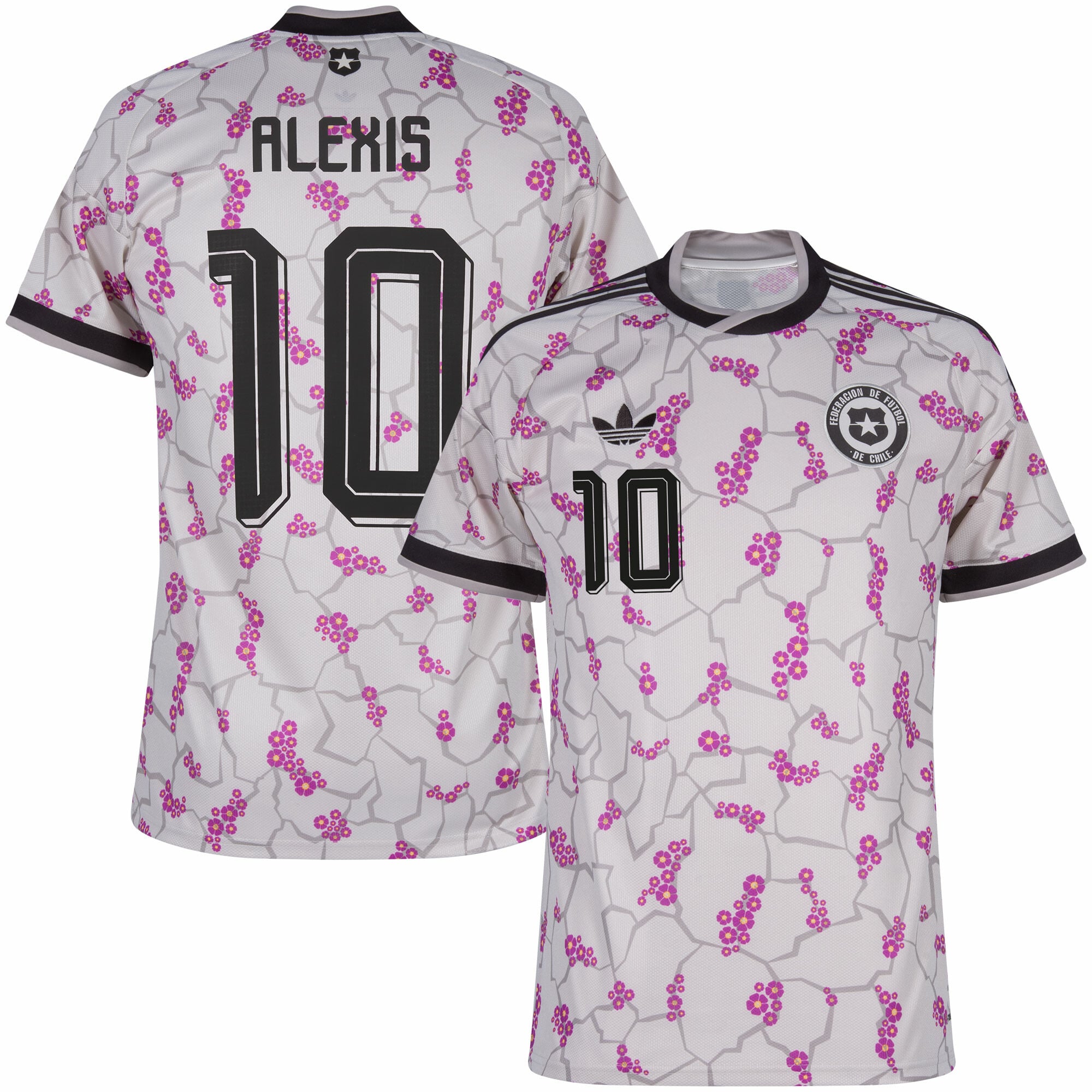 Chile Away Fan Jersey Alexis 10 Shirt 2026-2027 (Official Printing)