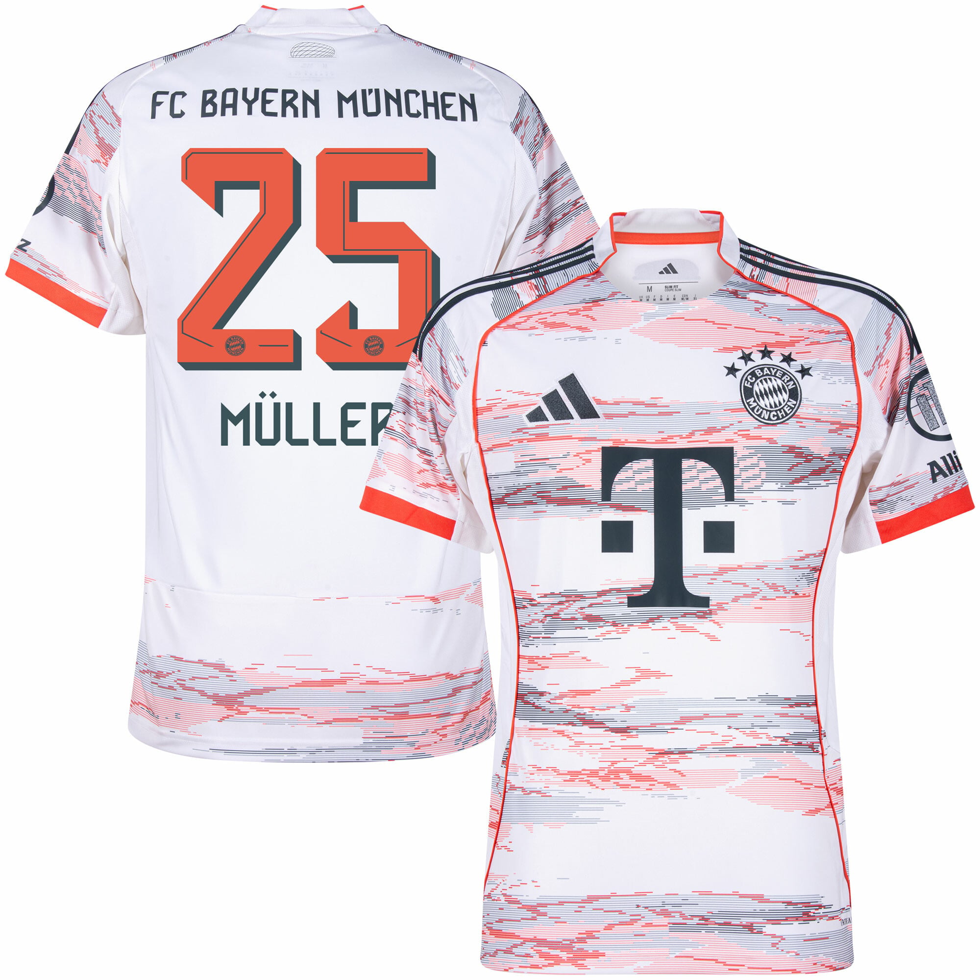 Bayern Munich Away Müller 25 Fan Jersey Shirt 2025-2026 (Official Printing)