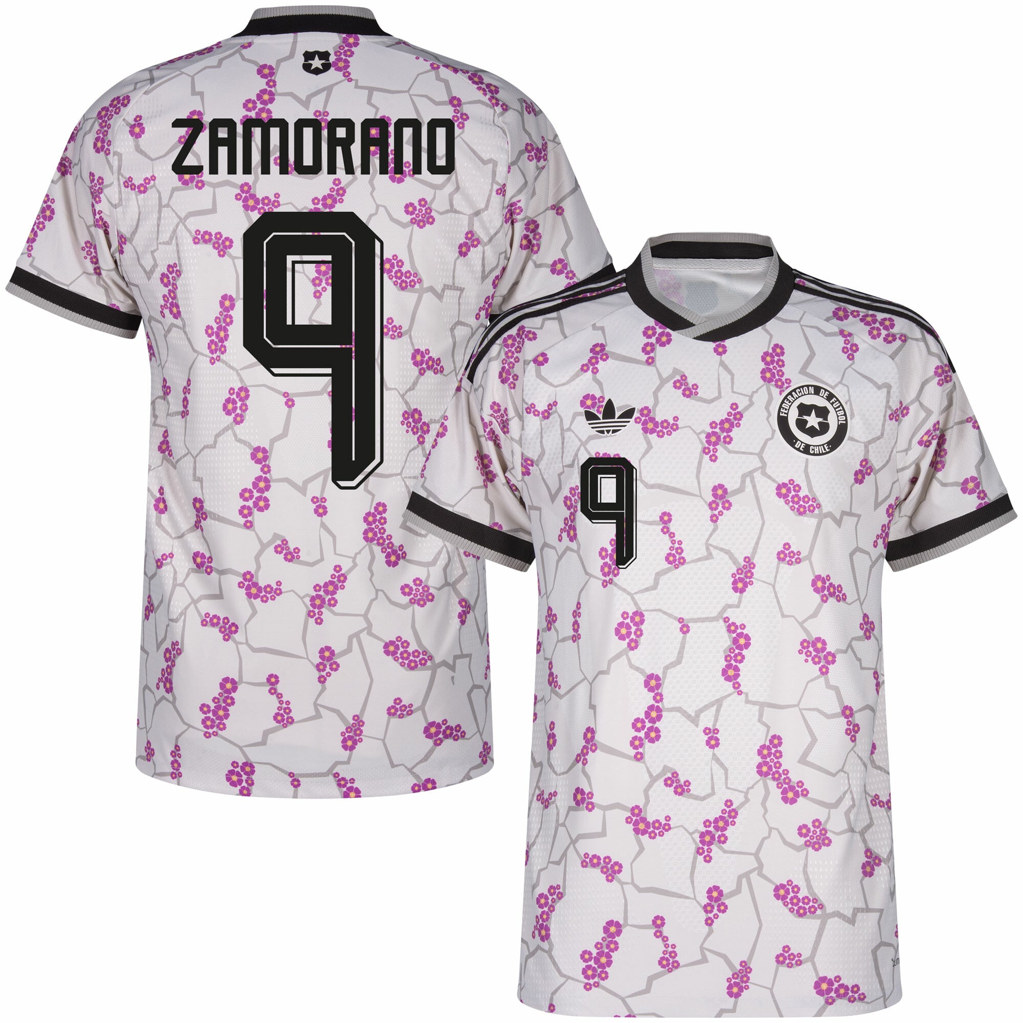 Chile Authentic Player Away Zamorano 9 Shirt 2026-2027 (Official Printing)