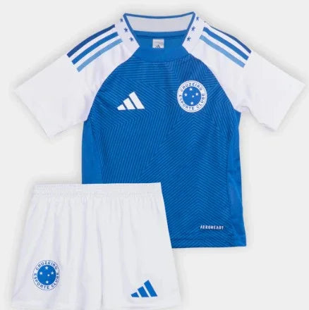 Kids KIT Cruzeiro Home Jersey 2025/26 - Image 1