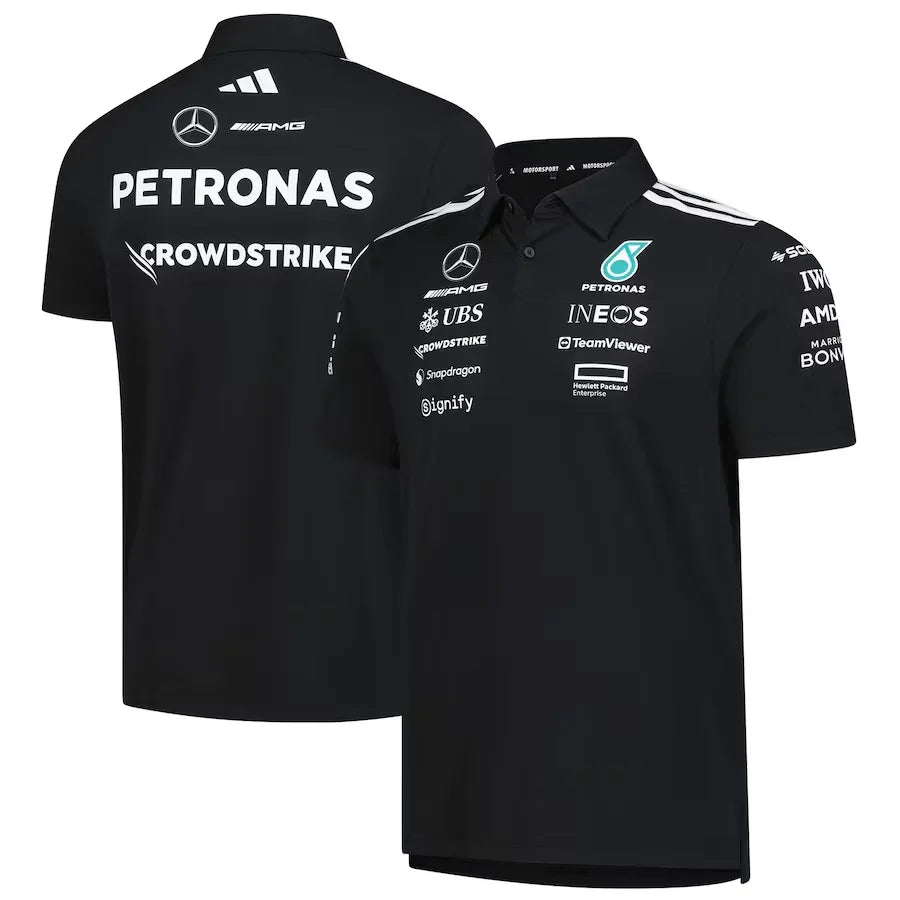 Mercedes-AMG Petronas F1 Team Wear Polo - Black Formula 1 F1 Formula One