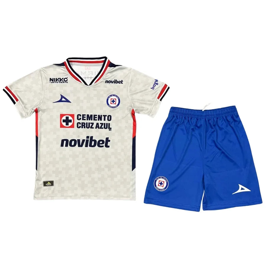 Kids Kit Cruz Azul Away Fan Jersey 2025/26 - Image 1